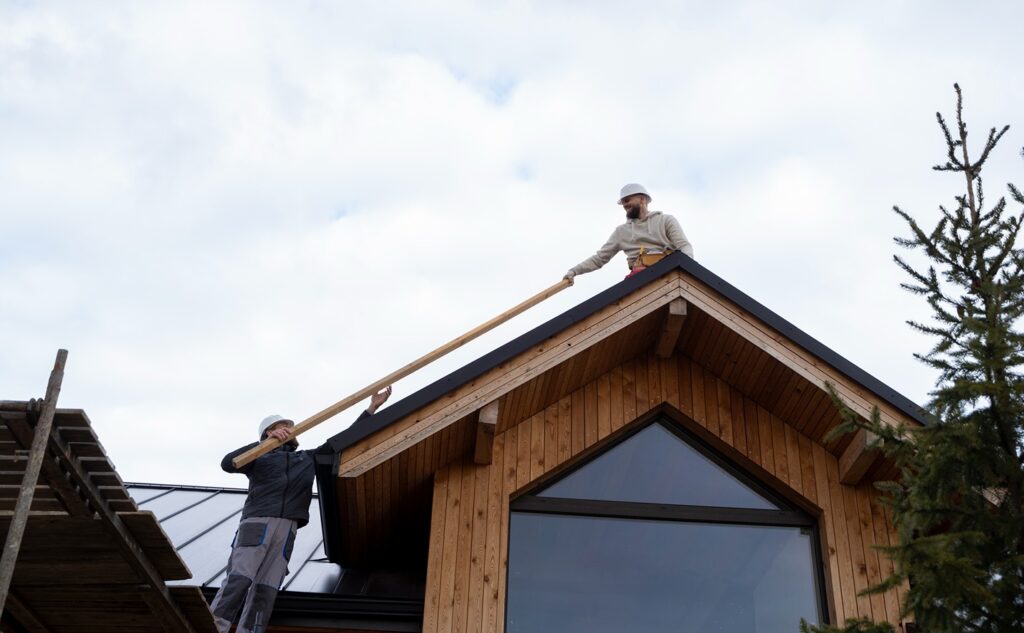 A team of professionals replacing a roof on a Canadian home.